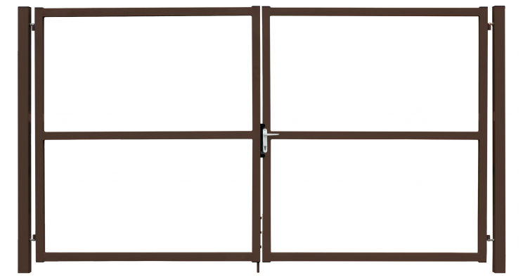 Ворота Colority Zinc Lock 2,0х3,5 RAL 8017