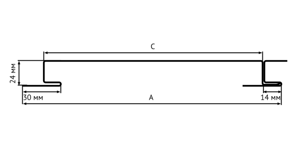 Линеарная панель Primepanel-Т-Г-24х178/20 (ПЭ-01-0.7)
