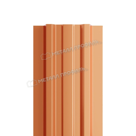 Штакетник металлический МП LАNE-T 16,5х99 (AGNETA-20-Copper\Copper-0.5)