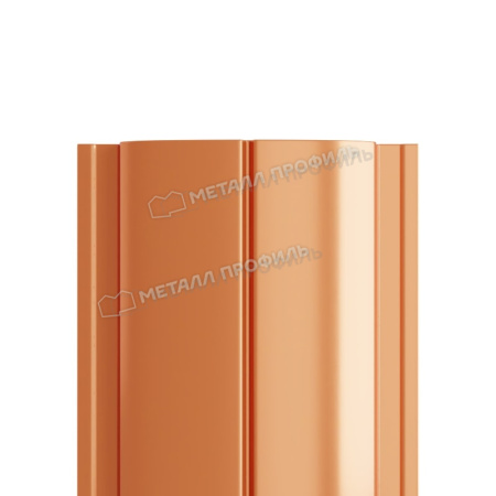 Штакетник металлический МП ELLIPSE-T 19х126 (AGNETA-20-Copper\Copper-0.5)