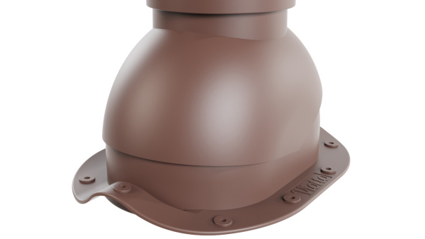 Труба вентиляционная Viotto, для металлочерепицы, d-110мм, h-550мм, утепленная, коричневый шоколад (RAL 8017)